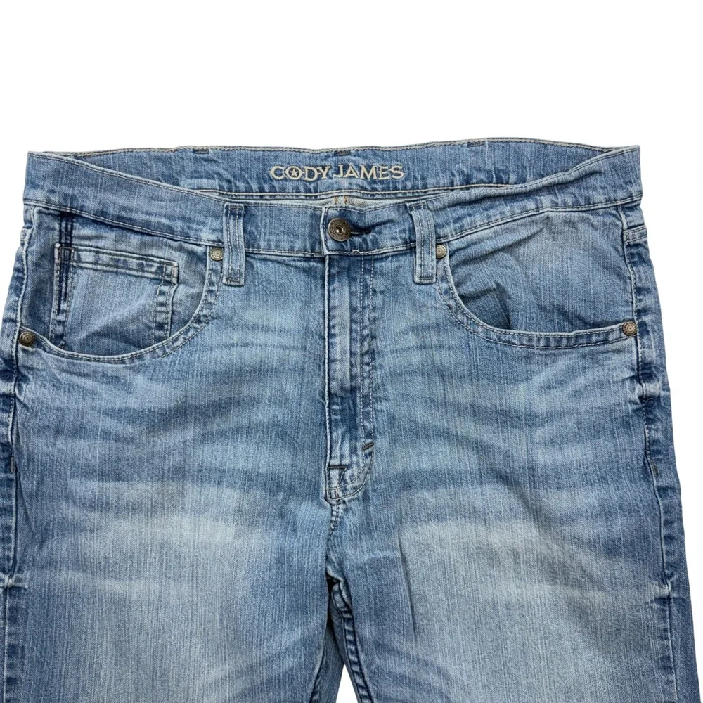 Cody James Jeans Mens 40x32 Blue Light Wash Straight Leg Stretch Western Denim